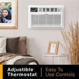 Arctic Wind - 12,000 BTU (DOE) 230-Volt Through-The-Wall Air Conditioner Cools 550 sq. ft. with Remote in White | WHAT122-2BW