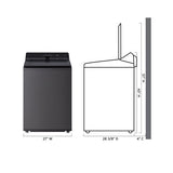 LG - 5.0 CF Top Load Washer, TurboWash3D, Wi-Fi, Easy Unload - WT8200CL