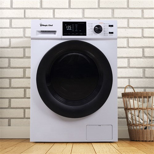 Magic Chef - 2.7 Cu Ft Washer Dryer Combo - White - MCSCWD27W5