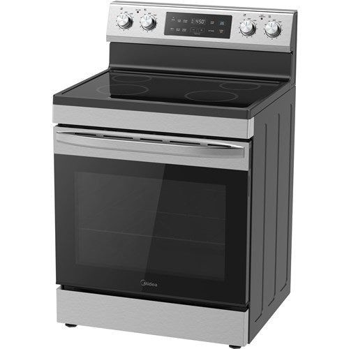 Midea - 30" Electric Range with Steam Clean - MER30S2AST