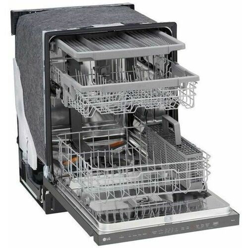 LG - 24" Top Control Dishwasher, 46dB, Hidden Count Down Timer, 3rd Rack - LDPH5554D