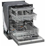 LG - 24" Top Control Dishwasher, 46dB, Hidden Count Down Timer, 3rd Rack - LDPH5554D
