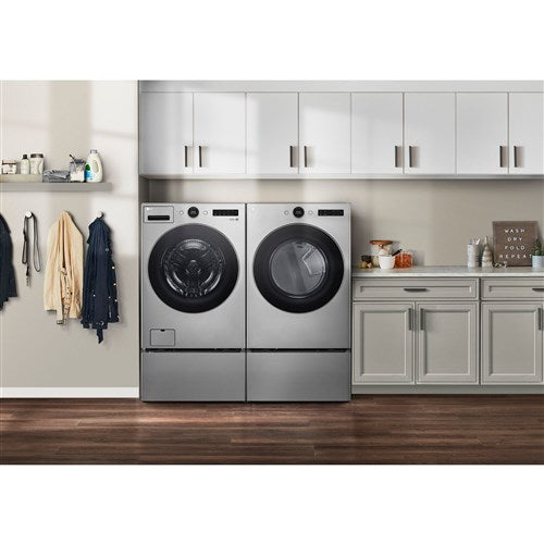 LG - 4.5 CF Front Load Washer (WM5500HVA) & 7.4 CF Gas Dryer (DLGX5501V) - WM5500HVA-G-KIT