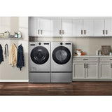 LG - 4.5 CF Front Load Washer (WM5500HVA) & 7.4 CF Gas Dryer (DLGX5501V) - WM5500HVA-G-KIT