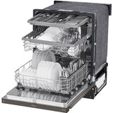 LG - 24" Front Control Dishwasher, 48 dBA, QuadWash, EasyRack Plus, 3rd Rack - LDFN4542D