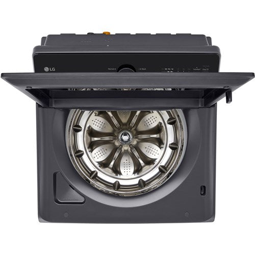 LG - 5.5 CF Top Load Washer, TurboWash 3D, Wi-Fi, Easy Unload - WT8400CB