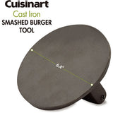Cuisinart Grill - Cast Iron Smash Burger Press, Cooks Food Evenly - CISB-111