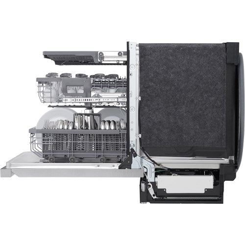 LG - 24" Top Control Dishwasher, 44dB, Smart WiFi, QuadWash Pro, Dynamic Dry - LDPS6762S