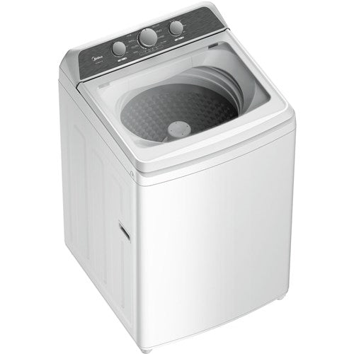 Midea - 4.1 CF Top Load Washer, Agitator, Stainless Tub - MLTW41A1BWW