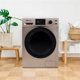 Magic Chef - 2.7 cu. ft. All-in-One Washer & Ventless Dryer Combo - Gold - MCSCWD27G5