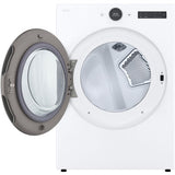 LG - 7.4 CF Ultra Large Capacity Gas Dryer w/ Sensor Dry, TurboSteam, Wi-Fi - DLGX5501W