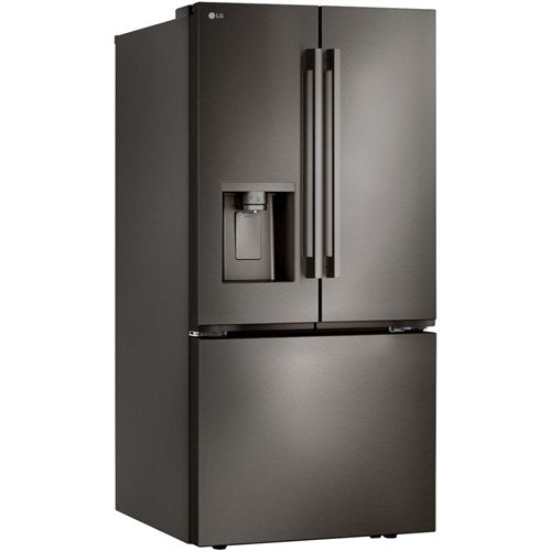 LG - 25 CF Standard Depth Max French Door with Dual Handle, 33 Wide, Dual Ice - LF25H6330D