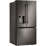 LG - 25 CF Standard Depth Max French Door with Dual Handle, 33 Wide, Dual Ice - LF25H6330D