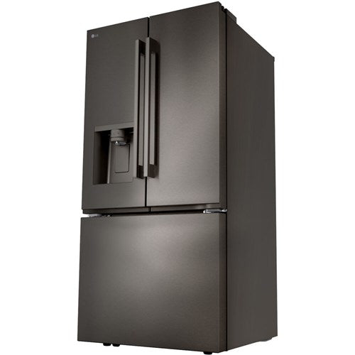 LG - 25 CF Standard Depth Max French Door with Dual Handle, 33 Wide, Dual Ice - LF25H6330D