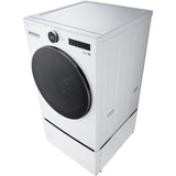 LG - 4.5 CF Ultra Large Capacity Front Load Washer with AIDD, Steam, Wi-Fi - WM5500HWA