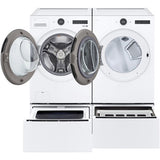 LG - 4.5 CF Front Load Washer (WM5500HWA) & 7.4 CF Electric Dryer (DLEX5500W) - WM5500HWA-E-KIT
