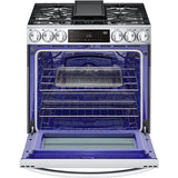 LG - 6.3 CF Dual Fuel Slide-In Range, ProBake Convection InstaView, Air Fry - LSDL6336F