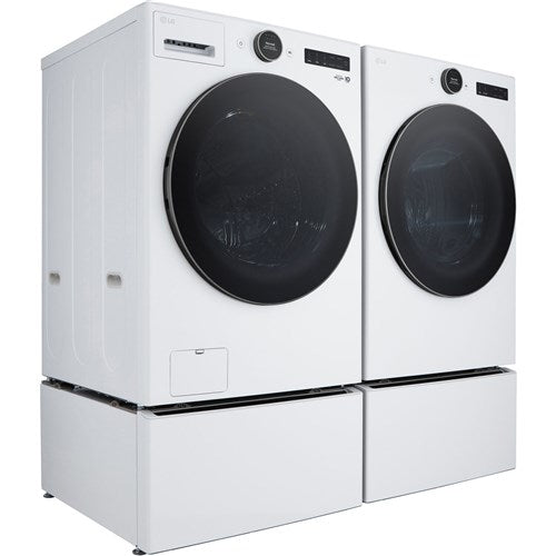 LG - 4.5 CF Front Load Washer (WM5500HWA) & 7.4 CF Gas Dryer (DLGX5501W) - WM5500HWA-G-KIT