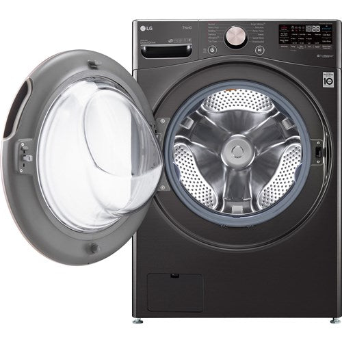 LG - 4.5 CF Front Load Washer (WM4000HBA) & 7.4 CF Electric Dryer (DLEX4000B) - WM4000HBA-E-KIT