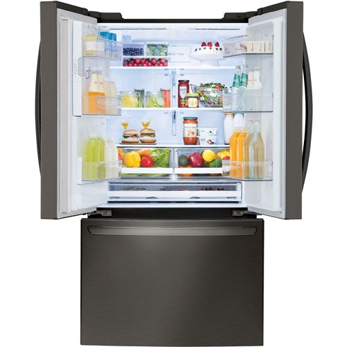 LG - 28 CF French Door, Ice and Water with Single Ice - LRFS28XBD
