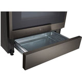 LG - 6.3 CF Electric Single Oven Slide-In Range, Instaview, Air Fry, ESTAR - LSEL6335DE