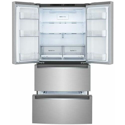 LG - 19 CF 4-Door Counter Depth French Door Refrigerator, 33" - LRMNC1803S