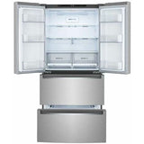 LG - 19 CF 4-Door Counter Depth French Door Refrigerator, 33" - LRMNC1803S