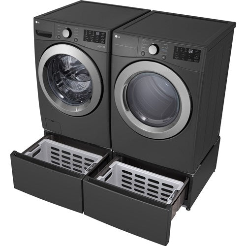 LG - 5.0 CF Front Load Washer (WM3470CM) & 7.4 CF Electric Dryer (DLE3470M) - WM3470CM-E-KIT
