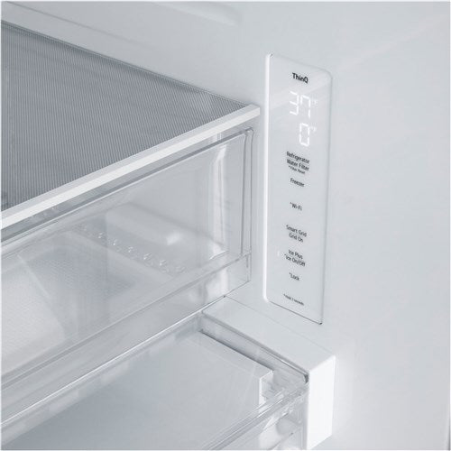 LG - 21 CF Counter Depth Max French Door, 33" Wide,Non Dispense,Hybrid Handle - LF21G6201S