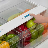 Midea - 21 CF Top Mount Refrigerator, Glass Shelves, Ice Maker Ready, ESTAR - MRT21D3BWW