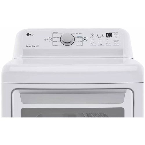 LG - 4.8 Top Load Washer (WT7155CW) & 7.3 CF Gas Dryer (DLG7151W) - WT7155CW-G-KIT