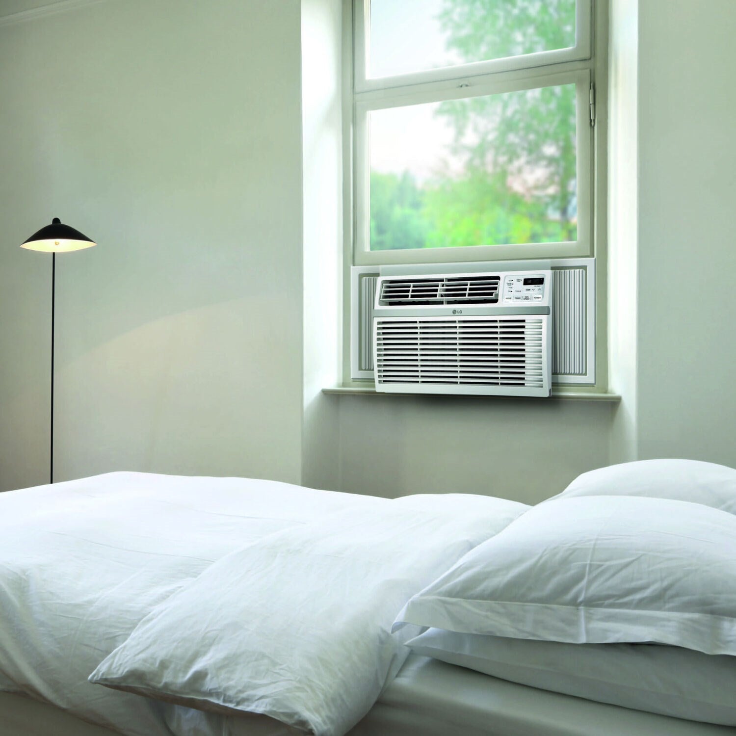 LG - 8,000 BTU Window Air Conditioner with Wifi Controls - LW8017ERSM1