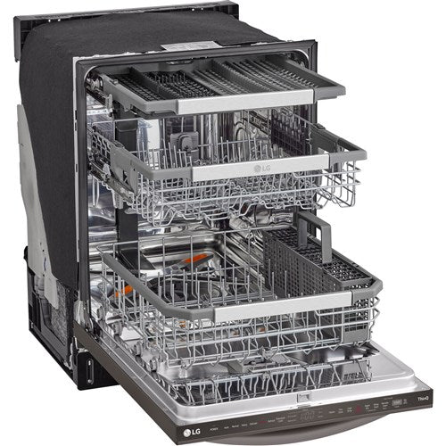 LG - 24" Top Control Dishwasher, 42dB, Smart WiFi, QuadWash Pro, Dynamic Dry - LDTH7972D