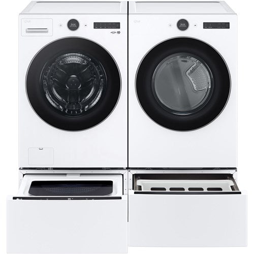 LG - 4.5 CF Front Load Washer (WM5500HWA) & 7.4 CF Gas Dryer (DLGX5501W) - WM5500HWA-G-KIT