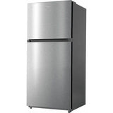Midea - 21 CF Top Mount Refrigerator, Glass Shelves, Ice Maker Ready, ESTAR - MRT21D3BST