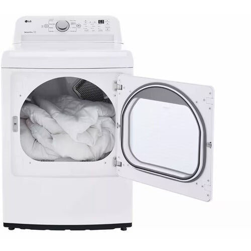 LG - 4.8 Top Load Washer (WT7155CW) & 7.3 CF Electric Dryer (DLE7150W) - WT7155CW-E-KIT