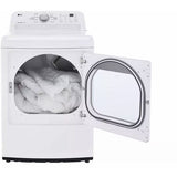 LG - 4.8 Top Load Washer (WT7155CW) & 7.3 CF Electric Dryer (DLE7150W) - WT7155CW-E-KIT