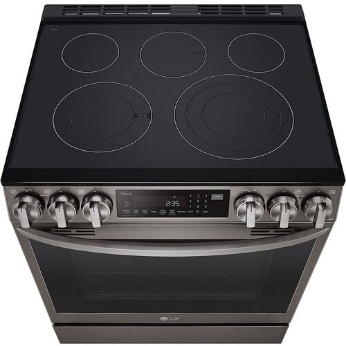 LG - 6.3 CF Electric Single Oven Slide-In Range, Instaview, Air Fry, ESTAR - LSEL6335DE