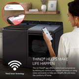 LG - 5.5 CF Top Load Washer, TurboWash 3D, Wi-Fi, Easy Unload - WT8400CB