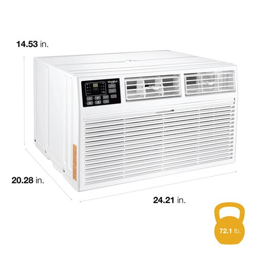 Arctic Wind - 12,000 BTU (DOE) 230-Volt Through-The-Wall Air Conditioner Cools 550 sq. ft. with Heater with Remote in White | WHAT122-HAW