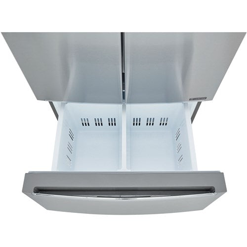 LG - 19 CF 4-Door Counter Depth French Door Refrigerator, 33" - LRMNC1803S