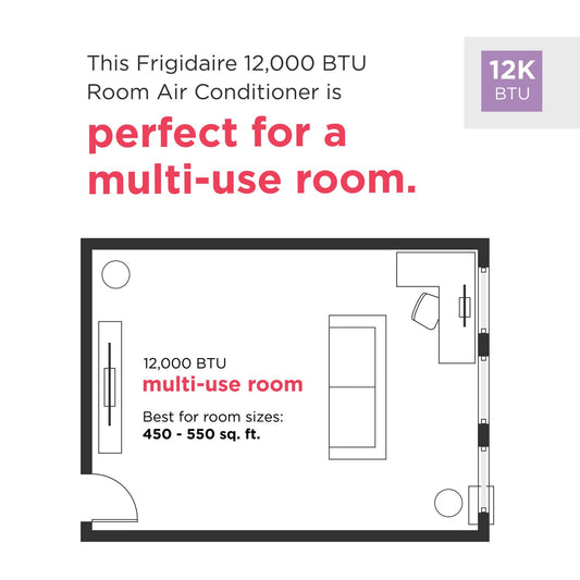 Frigidaire - 12,000 BTU Window A/C, Electronic, Wifi - FHWW124WD1