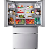 LG - 30 CF 4-Door French Door Refrigerator, Full Convert Drawer,Pocket Handle - LF30S8210S
