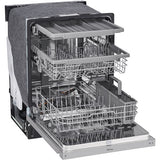 LG - 24" Front Control Dishwasher, 48 dBA, QuadWash, EasyRack Plus, 3rd Rack - LDFN4542S
