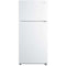 Midea - 18 CF Top Mount Refrigerator, Glass Shelves, Ice Maker Ready, ESTAR - MRT18S3AWW