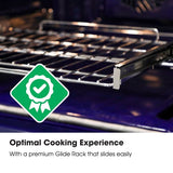 Sharp - 6.3 CF / 30" Electric Slide-In Range, Convection, AirFry - SSR3065JS