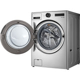 LG - 4.5 CF Ultra Large Capacity Front Load Washer with AIDD, Steam, Wi-Fi - WM5500HVA