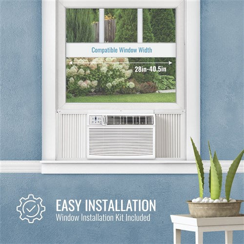 Keystone 18,500/18,200 BTU 230V Window/Wall Air Conditioner with 16,000 BTU Supplemental Heat Capability