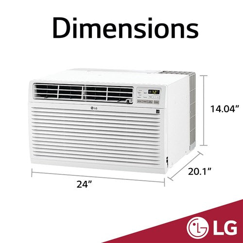 LG - 11,200 BTU Thru-the-Wall Air Conditioner with Heat, 230V | LT1233HNR