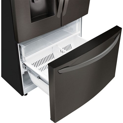 LG - 28 CF French Door, Ice and Water with Single Ice - LRFS28XBD